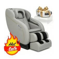 ZENET ZET-1288 Massagesessel Grau mit Schwerelosigkeit und Wärmefunktion