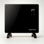 Черен стъклен конвектор Zenet 523, 1000W | Електрически подов и стенен черен стъклен отоплител 