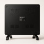 Черен стъклен конвектор Zenet 523, 1000W | Електрически подов и стенен черен стъклен отоплител 