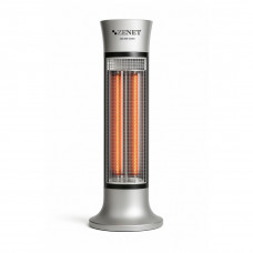 Infrarot-Heizstrahler ZENET ZET-516, silber, 1000W, 2 Heizstufen, 180° Drehung, Raumheizung bis 20 m²