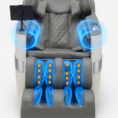 Fotoliu de masaj multifuncțional Shiatsu cu Zero Gravity și încălzire ZENET ZET 1289 - SILVER