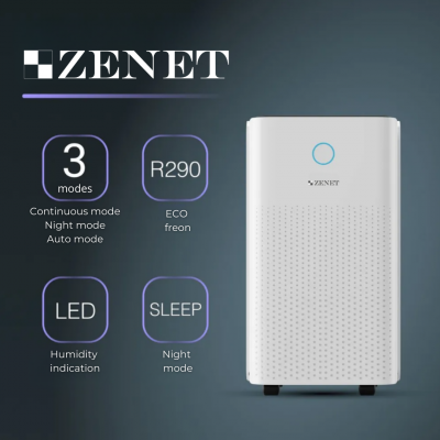 Powerful Dehumidifier Zenet ZET-203 | Clean and Fresh Air