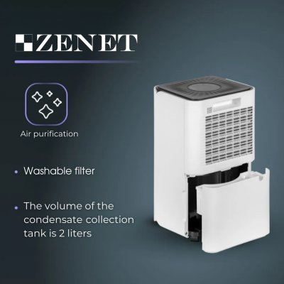 Powerful Dehumidifier Zenet ZET-203 | Clean and Fresh Air