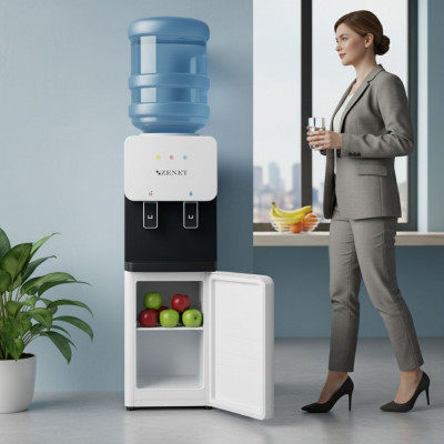Диспенсер для воды с холодильником ZENET ZET-313 – горячая и холодная вода