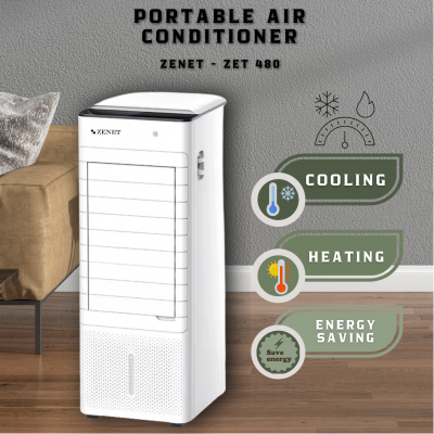 Portable Air Conditioner Zenet ZET-480 with Heating, Humidification, and Air Purification Functions