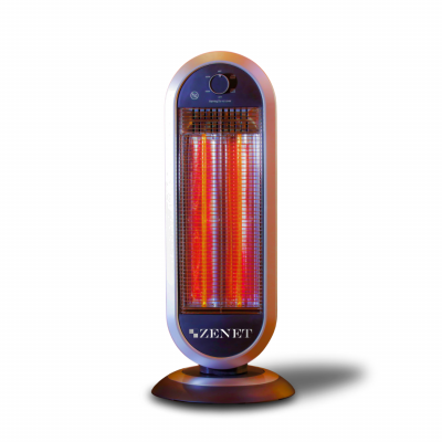 Infrared Heater Zenet ZET-515, 180° Rotatable, 2 Modes, Black | Quiet and Efficient Heating for Home and Office