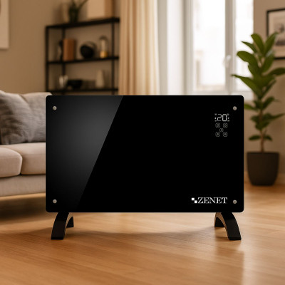 Zenet Zet-530 Convection Heater - Glass Convection Electric Heater 2000W