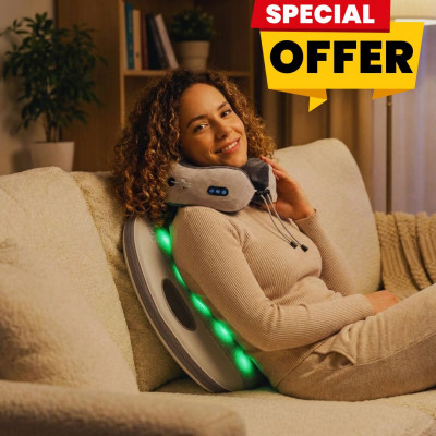 Promóció: Háti masszázspárna + nyakmasszírozó féláron