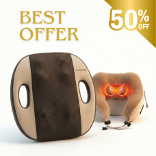 Promo Offer: Back Massage Pillow + Neck Massager at Half Price