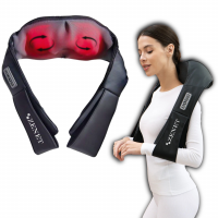 Shiatsu Nackenmassagegerät und rückenmassagegerät mit wärmefunktion - ZENET-758, 3D-shiatsu rücken- schulter- und nackenmassagegerät