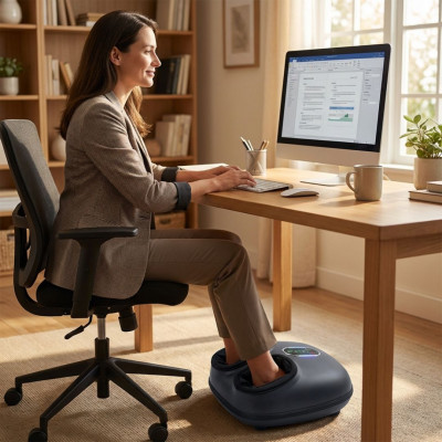 Массажёр для ног с точечной стимуляцией ZENET ZET 761 – Шиацу, ролики и тепло