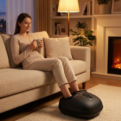 Массажёр для ног с точечной стимуляцией ZENET ZET 761 – Шиацу, ролики и тепло