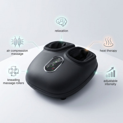 Массажёр для ног с точечной стимуляцией ZENET ZET 761 – Шиацу, ролики и тепло