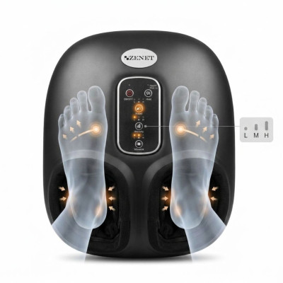 Массажёр для ног с точечной стимуляцией ZENET ZET 761 – Шиацу, ролики и тепло