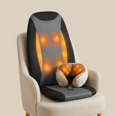 Προσφορά: Μαξιλάρι μασάζ καθίσματος + Συσκευή μασάζ αυχένα στη μισή τιμή