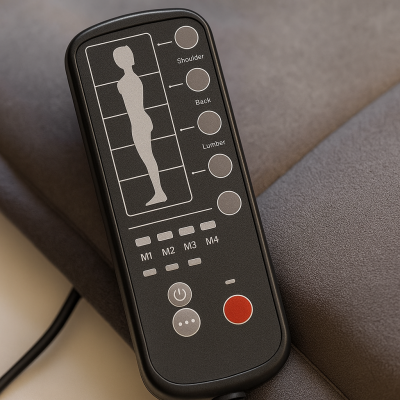 Saltea de masaj ZENET ZET-826 cu incalzire si vibratii, 5 programe, 3 intensitati, 4 zone de masaj si 10 motoare, lungime 175 cm