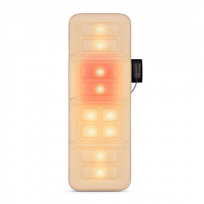 Saltea de masaj ZENET ZET-826 cu incalzire si vibratii, 5 programe, 3 intensitati, 4 zone de masaj si 10 motoare, lungime 175 cm