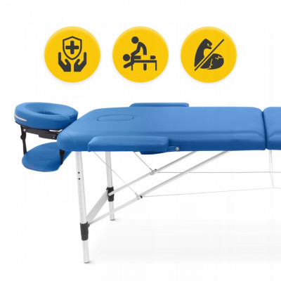 Massage table ZENET ZET-1049 size L navy blue