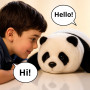 Interaktiver intelligenter Plüschpanda AI PANDA – sprechendes Lernspielzeug mit künstlicher Intelligenz, USB-Ladung, geeignet für Kinder ab 3 Jahren